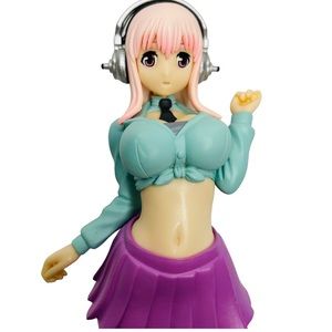 SUPER SONICO Figure American School Uniform Green Pink Japanese Anime Japan